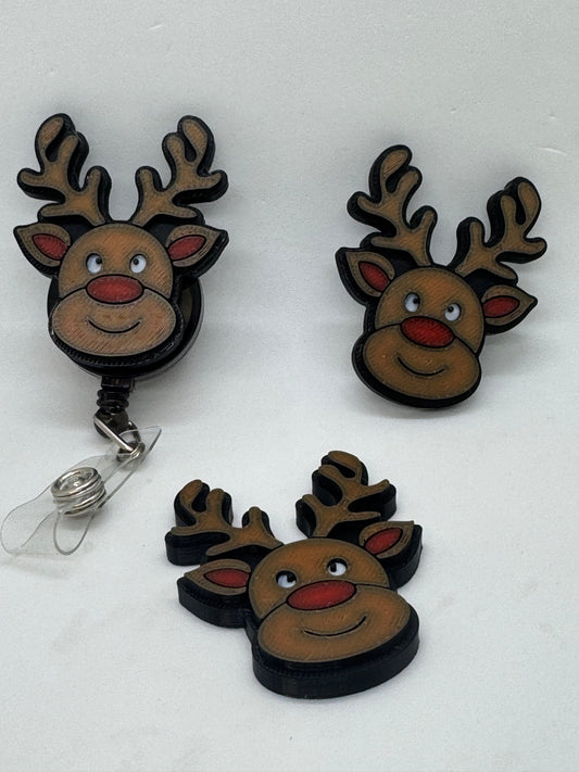 Reindeer Badge Buddy/Reel